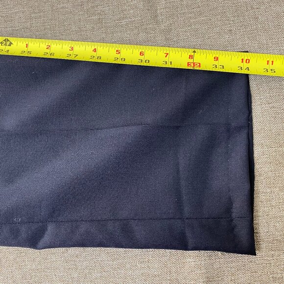 Louis Martin Wool Blend Pleated Uniform Dress Pants Women's 12 Navy Blue NWT - Picture 13 of 15